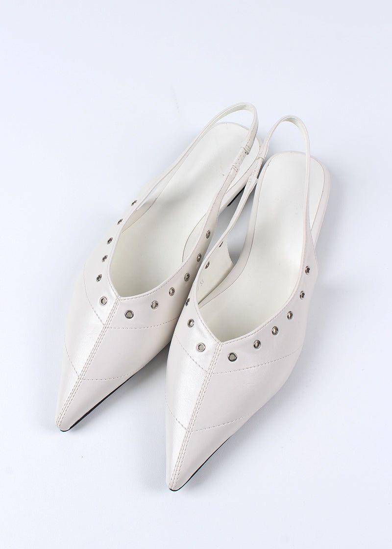 EYELET STILETTO SLINGBACK