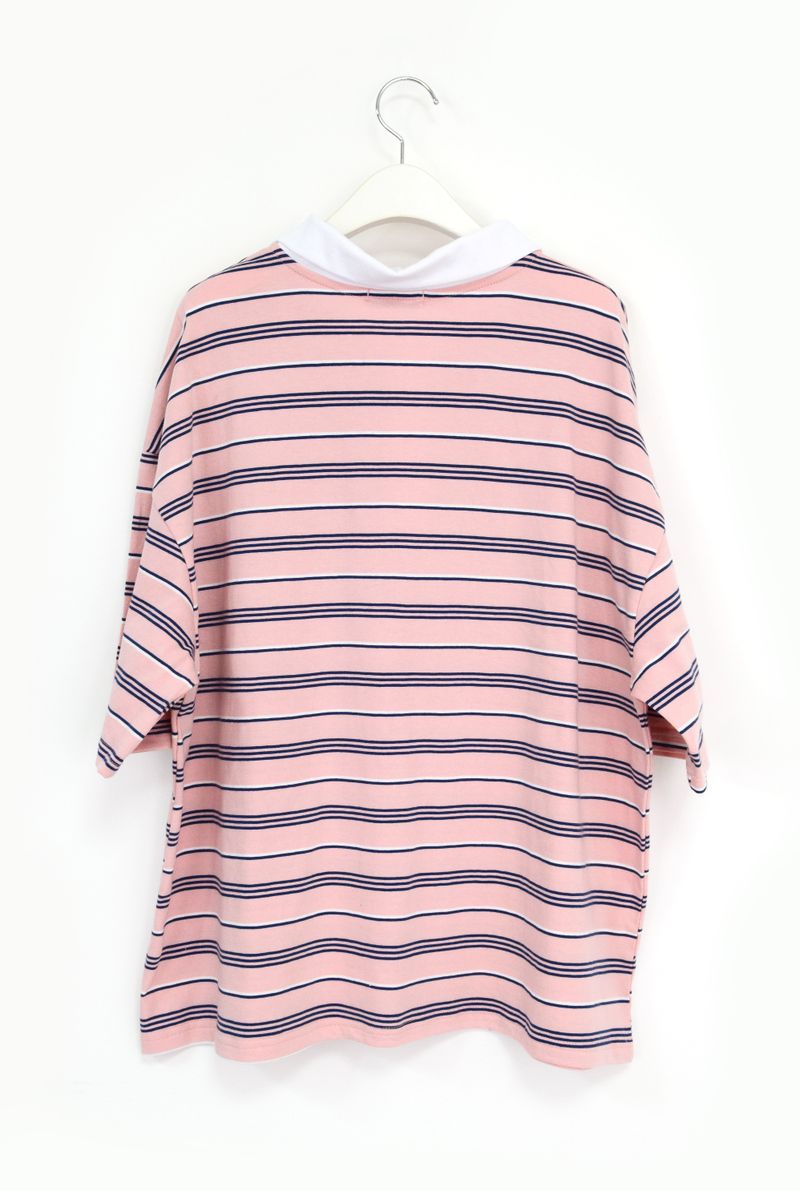 Sweet stripe collared tee(2colors)