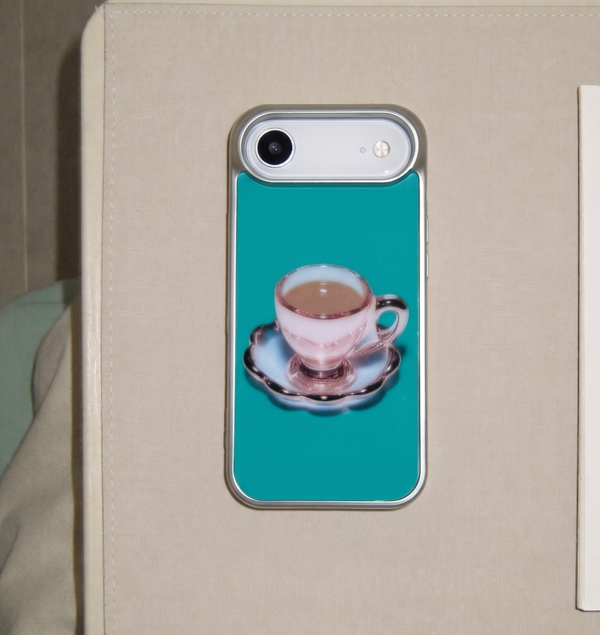 [silver glass bumper] black milk tea