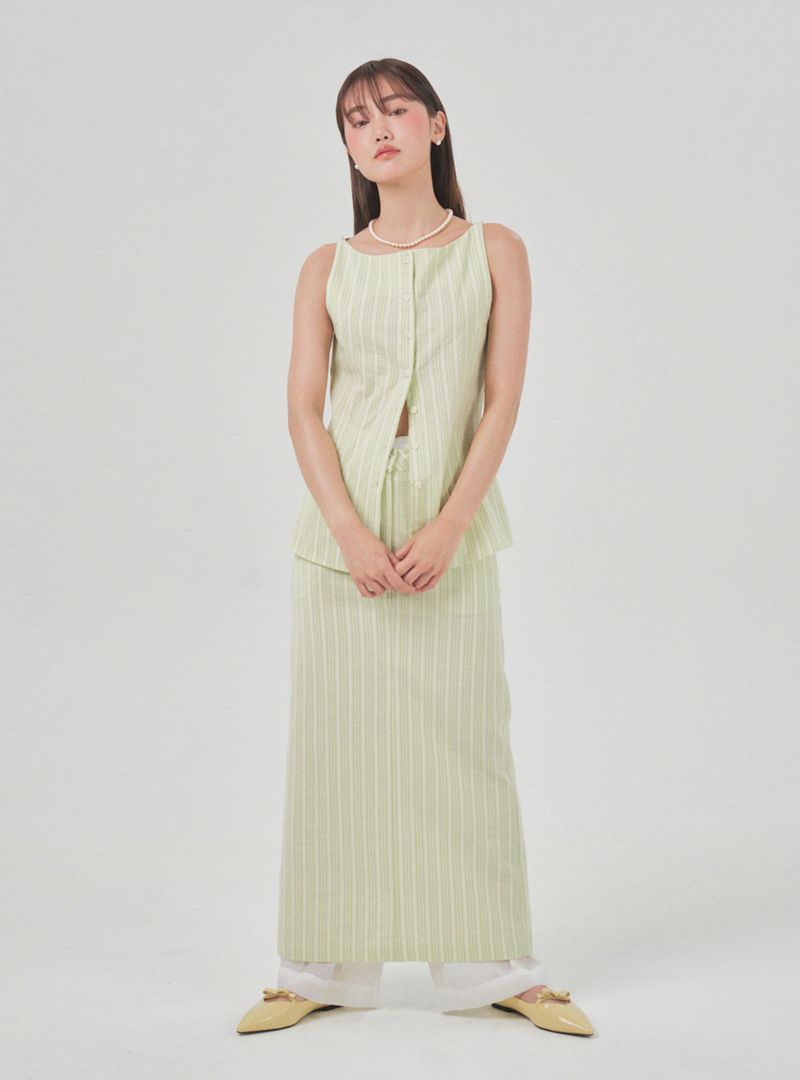 Cozy cotton skirt (green)