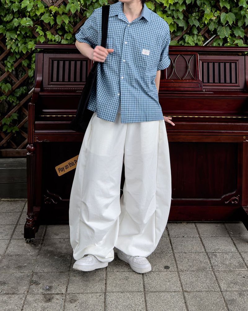 Mirel Check Roll-Up Half Shirt