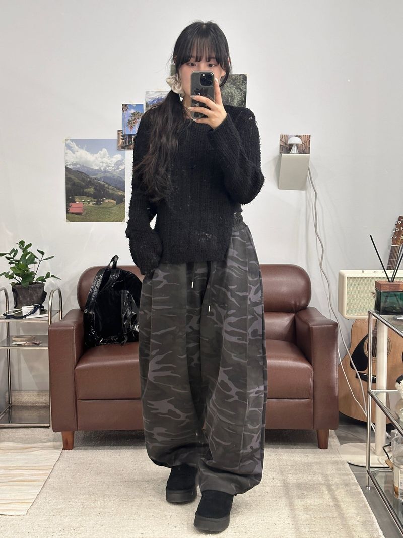 CAMO CARPENTER SNAP SWEAT PANTS