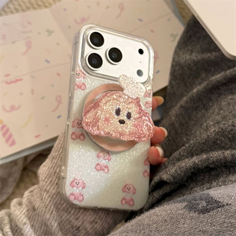 Bling Bling Glitter Chef Puppy Talk iPhone Case