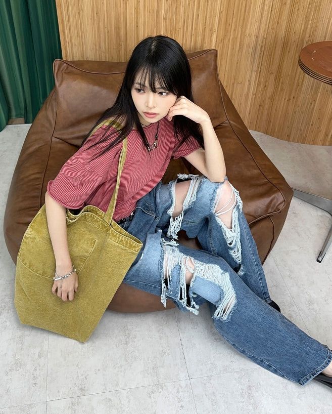 SATIIIZ（サティーズ）の「Lark Dyed Canvas Tote Bag（Bags）」