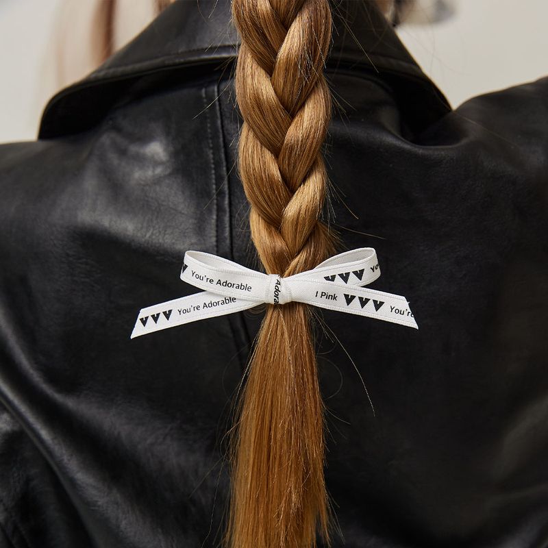[SET] Logo Ribbon Clip Hair Pin
