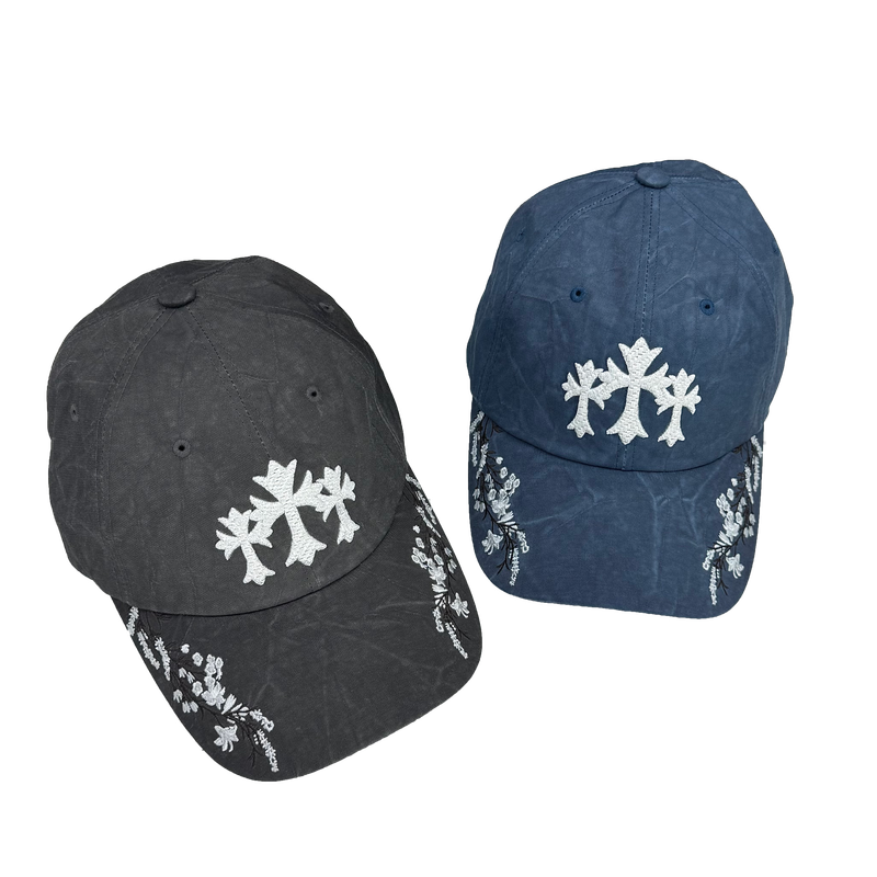 cross branch washed ball cap