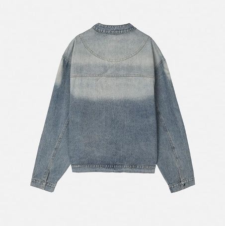 Wings Track Gradient Pinch Denim Jacket