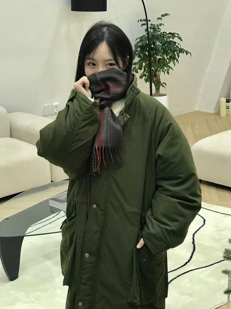 (quilted beam) Biei raglan padding coat