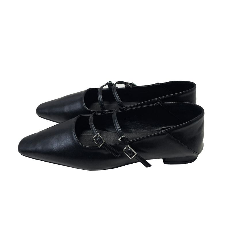 Strap flat shoes