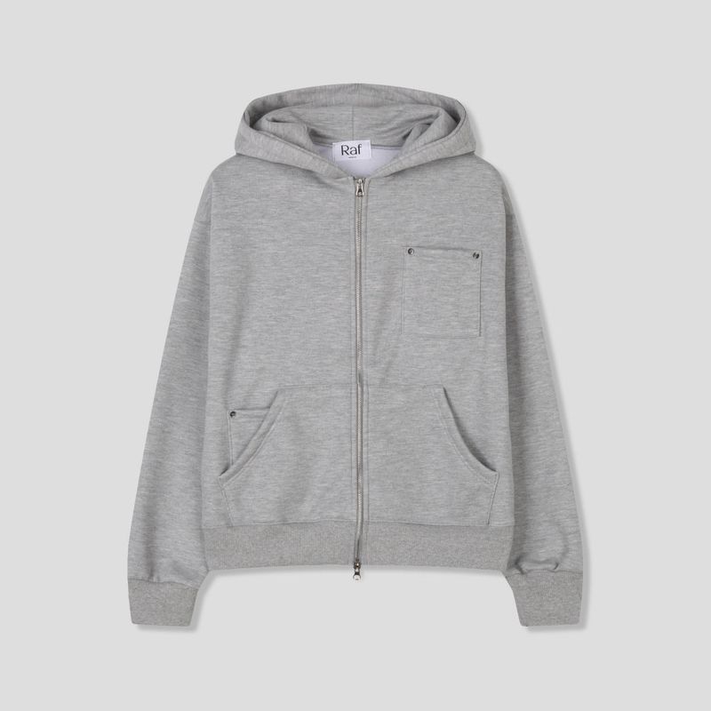 Rivet Pocket Hood Zip-Up