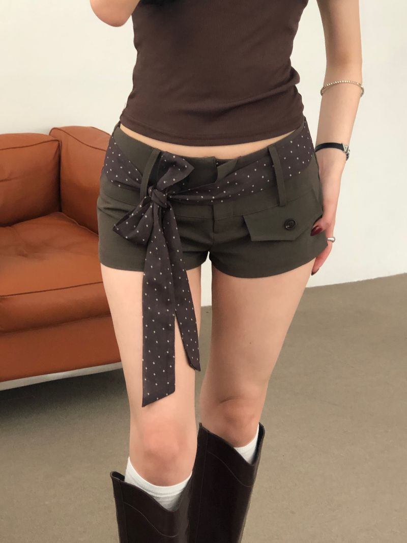 Dot Scarf Set Pants