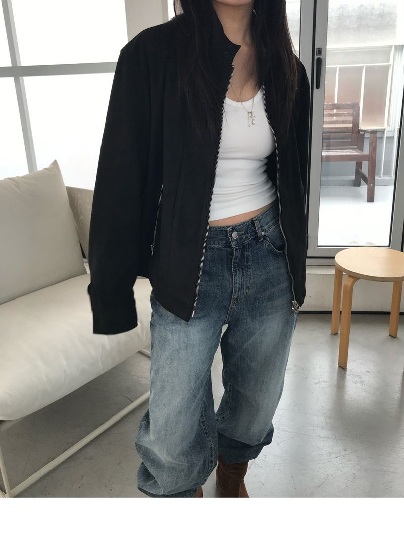 Thenib(ザニブ)の「Suede harrington Jacket (Jackets/Outerwear)」