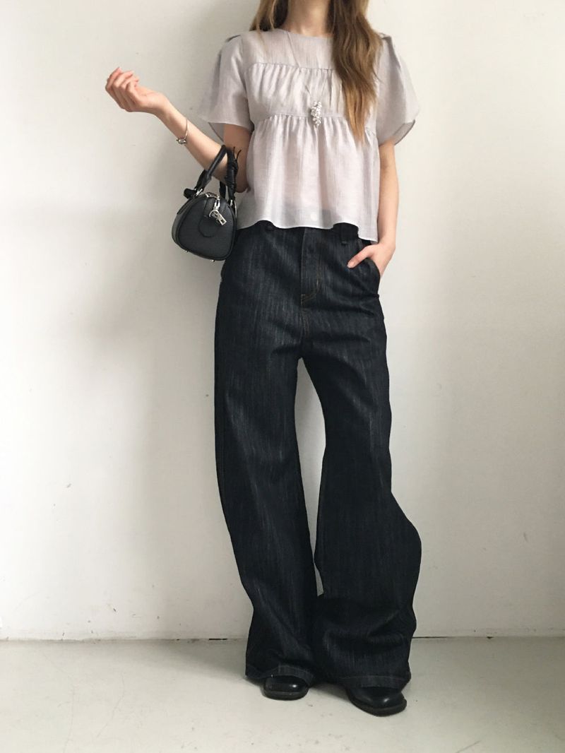 Drum non-fade wide denim