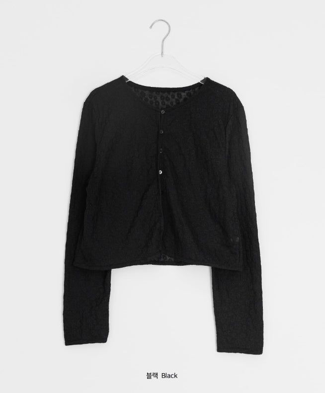 Attle Summer See-Through Flower Cardigan