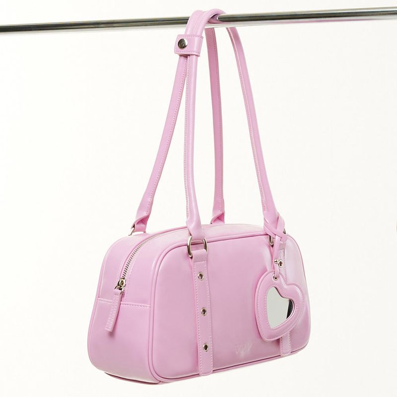 VVV(ブイブイブイ)の「Heart Mirror Buckle Shoulder Bag _ Pink(Bags)」