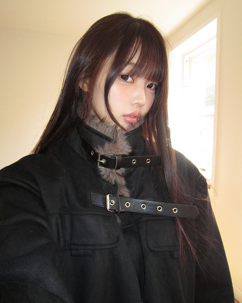 Clan Suede Buckle Fur-Trim Jacket