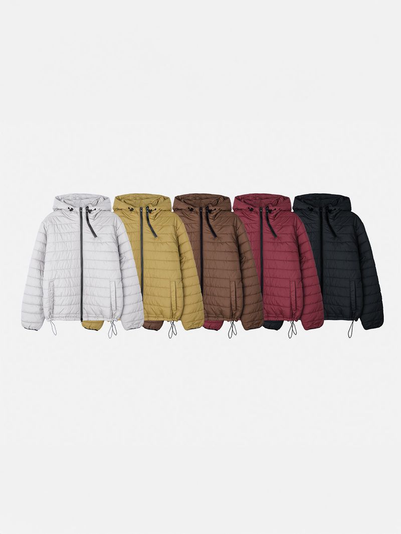 Sona Two-Zipper Lightweight Padded Jacket