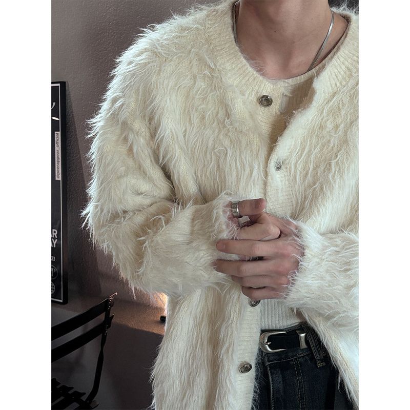 LAURANT（ロラン）の「[F/W] Wool hairy angora fur cardigan(3color)（Tops）」