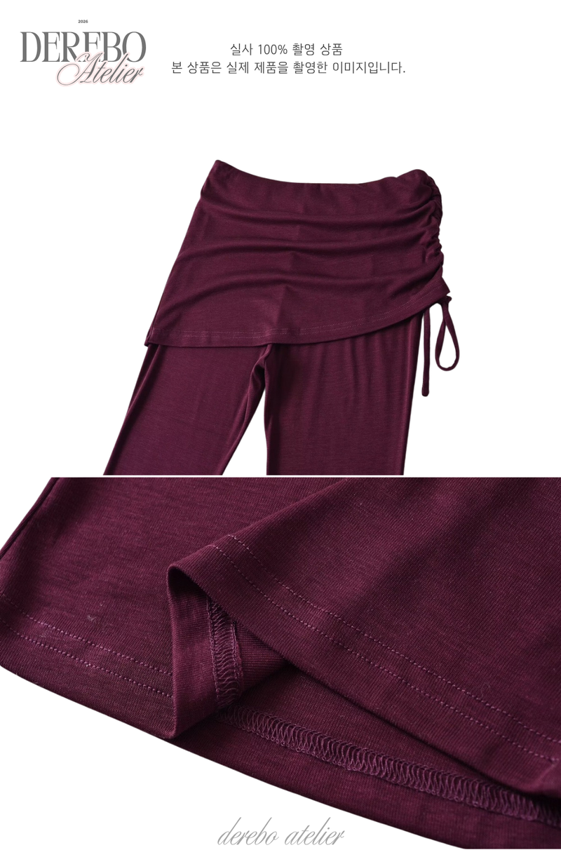 Liiv short-sleeve cap training shirring pants set (LONG PANTS)