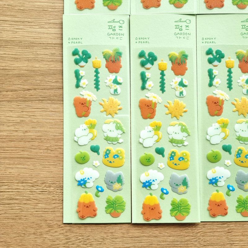Pearl Epoxy Sticker | Garden