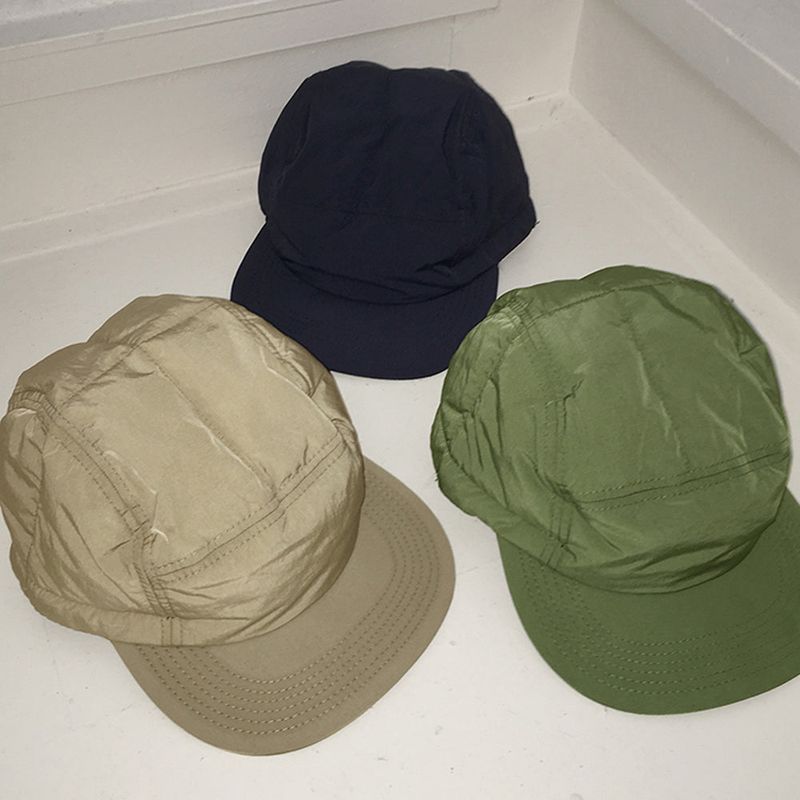 Waki padded nylon camp cap ball cap hat