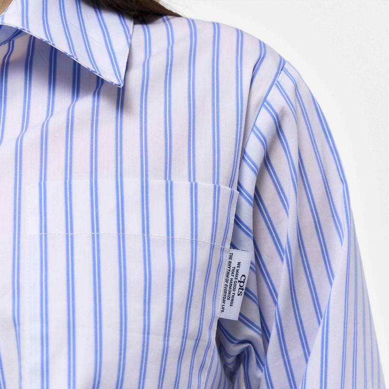 STRIPED POPLIN SHIRTS SET_WHITE