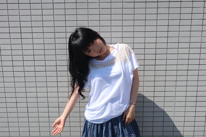 メッシュペッパードットTシャツ (2c)
