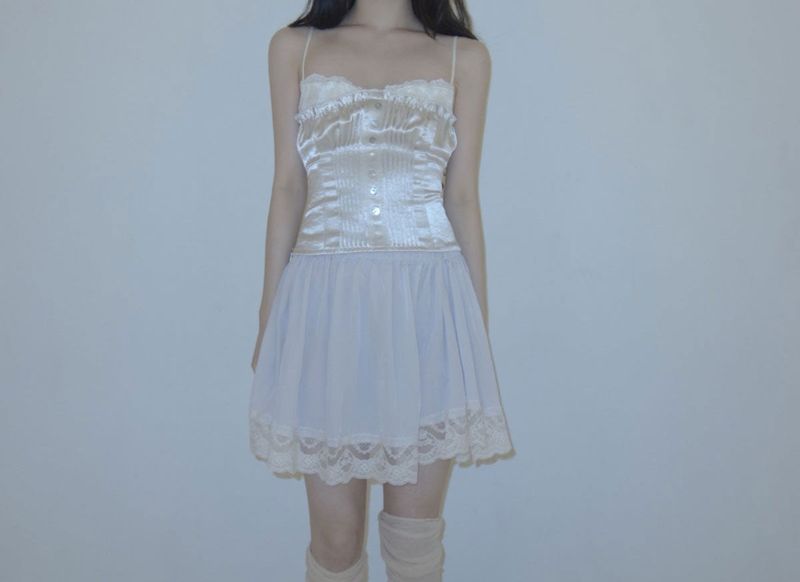 pearl corset top