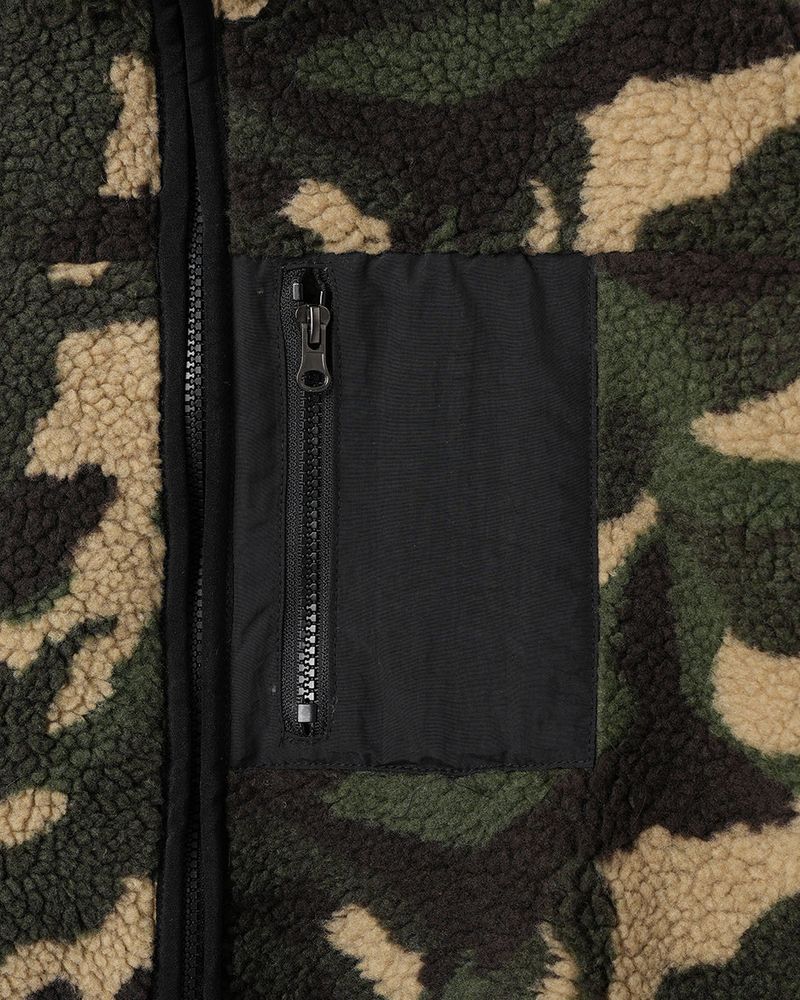 All-Day Camo Sherpa Zip-Up
