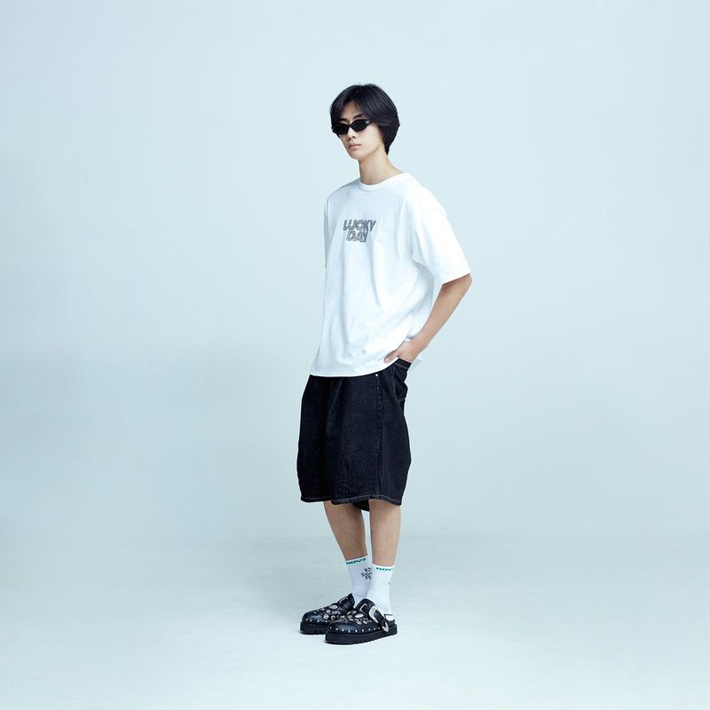 ラッキーデイクローバーT　ホワイト