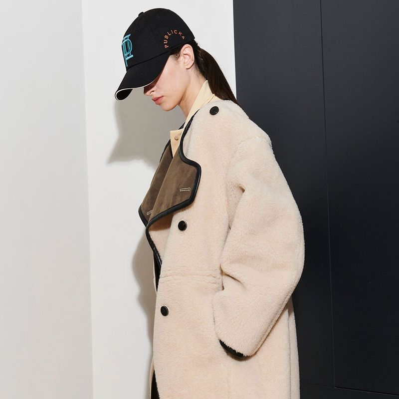  JOSHUA SHERPA COAT, IVORY