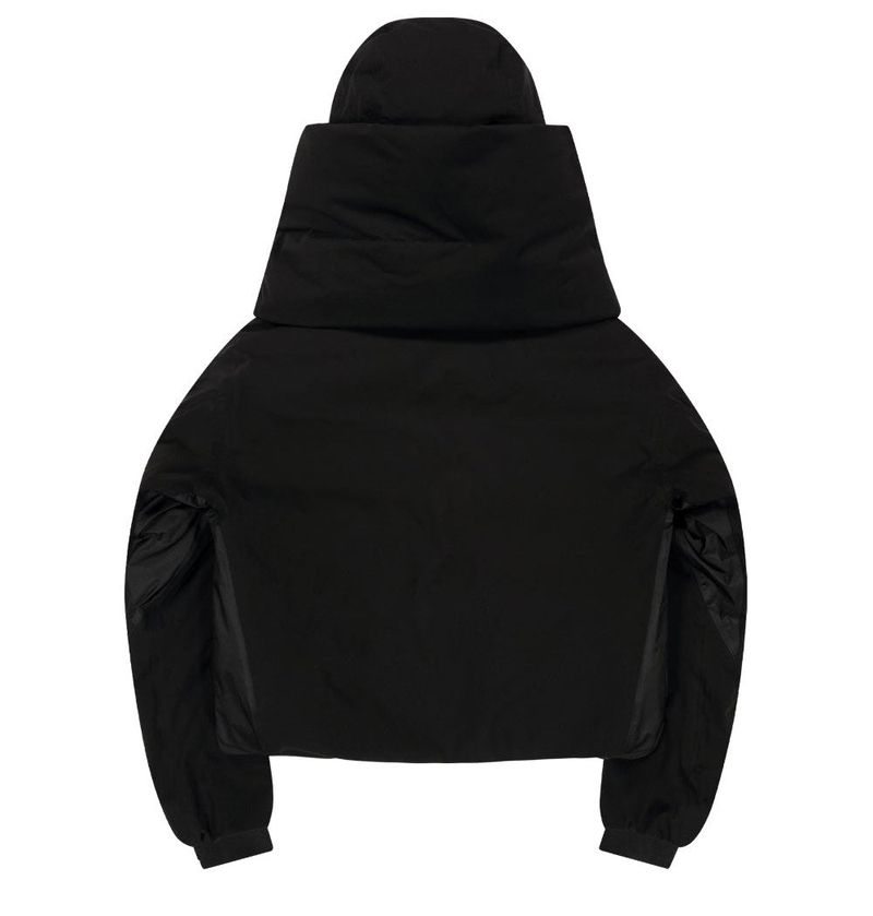 Detachable Muffler Down Jacket / Black