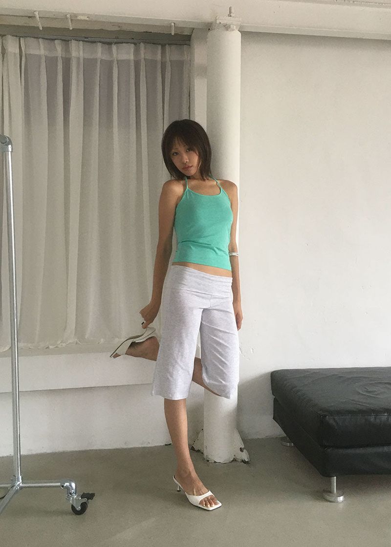 FOLDING REGULAR CAPRI PANTS