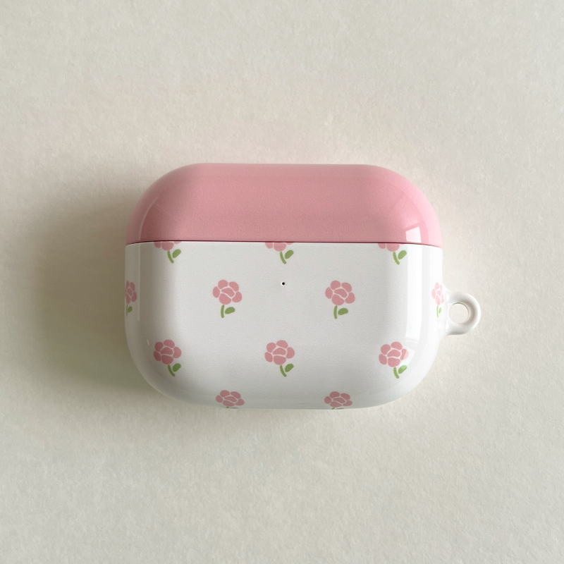 ofmoi(オブモイ)の「pink rose glossy hard airpods case(Smartphone Accessories)」