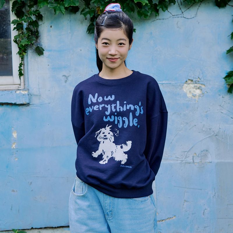 WIGGLE SWEATSHIRTS (NAVY)