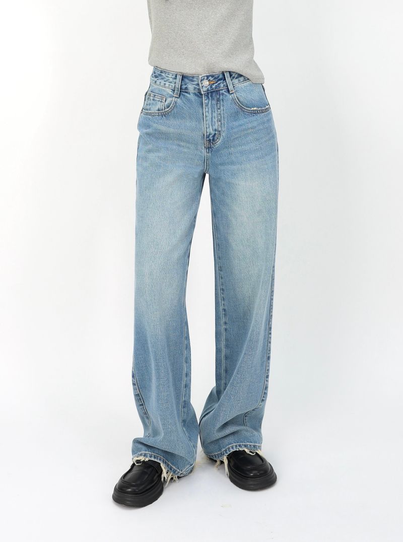 FRADE HEM SLIM WIDE DENIM code 26205