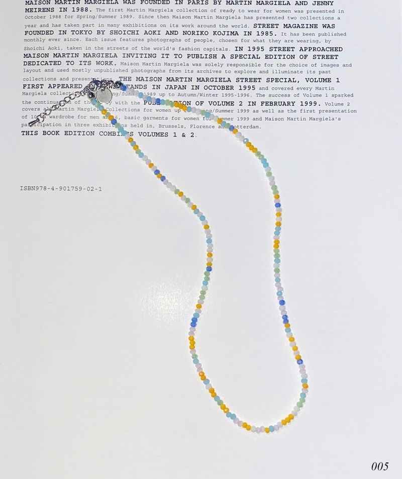 crystal beads necklace (5color)