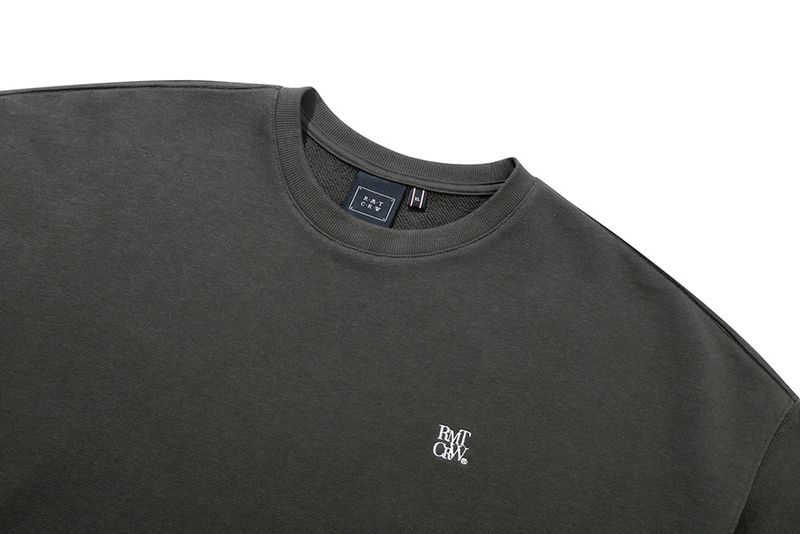 RMTCRW LABEL SWEAT SHIRT_CHARCOAL
