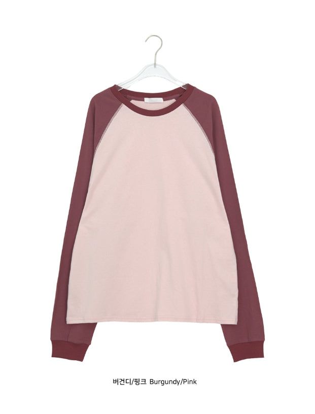 [unisex] Clove Over Fit Raglan Long Sleeve Tee