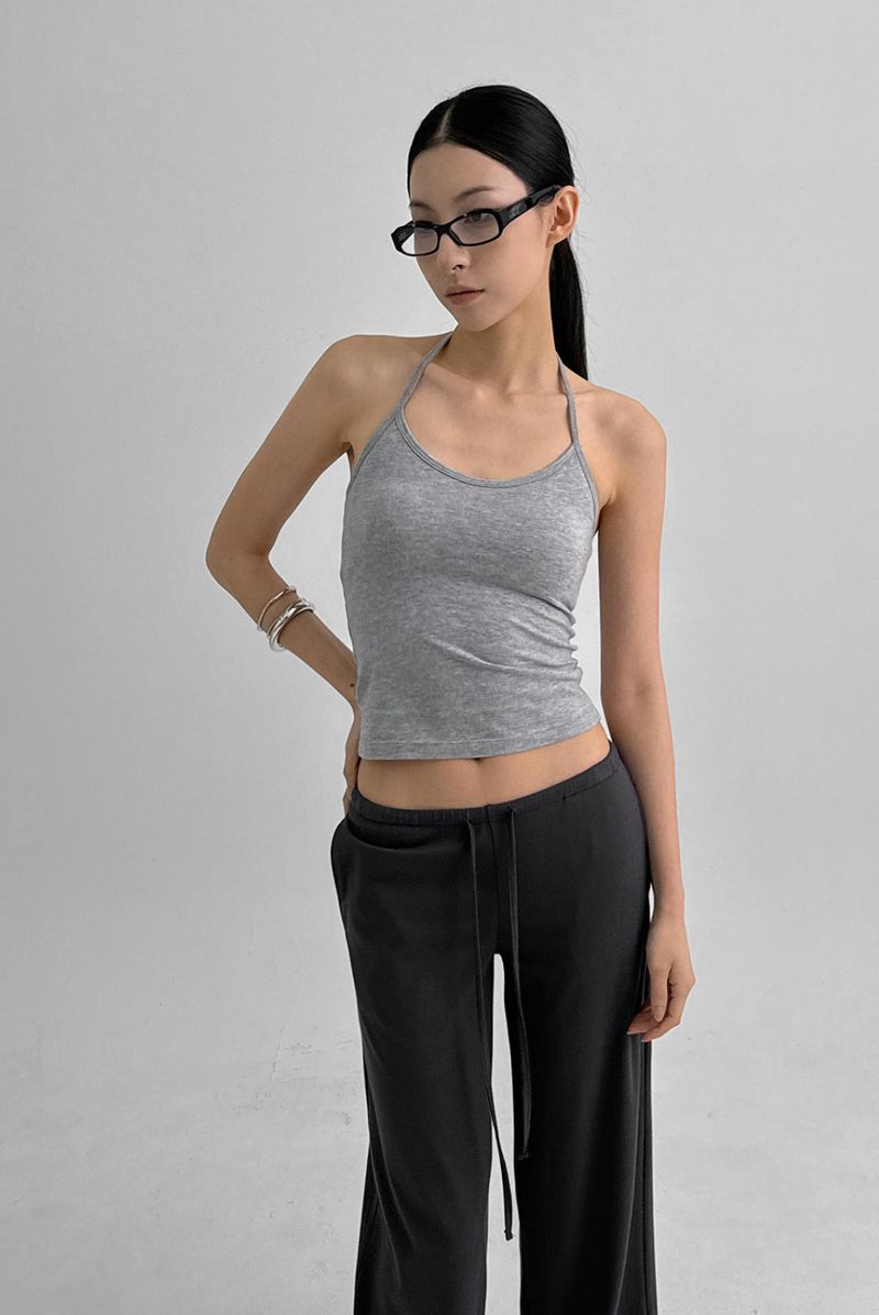 [MADE] Chico Halter String Sleeveless (Built-in Bra)