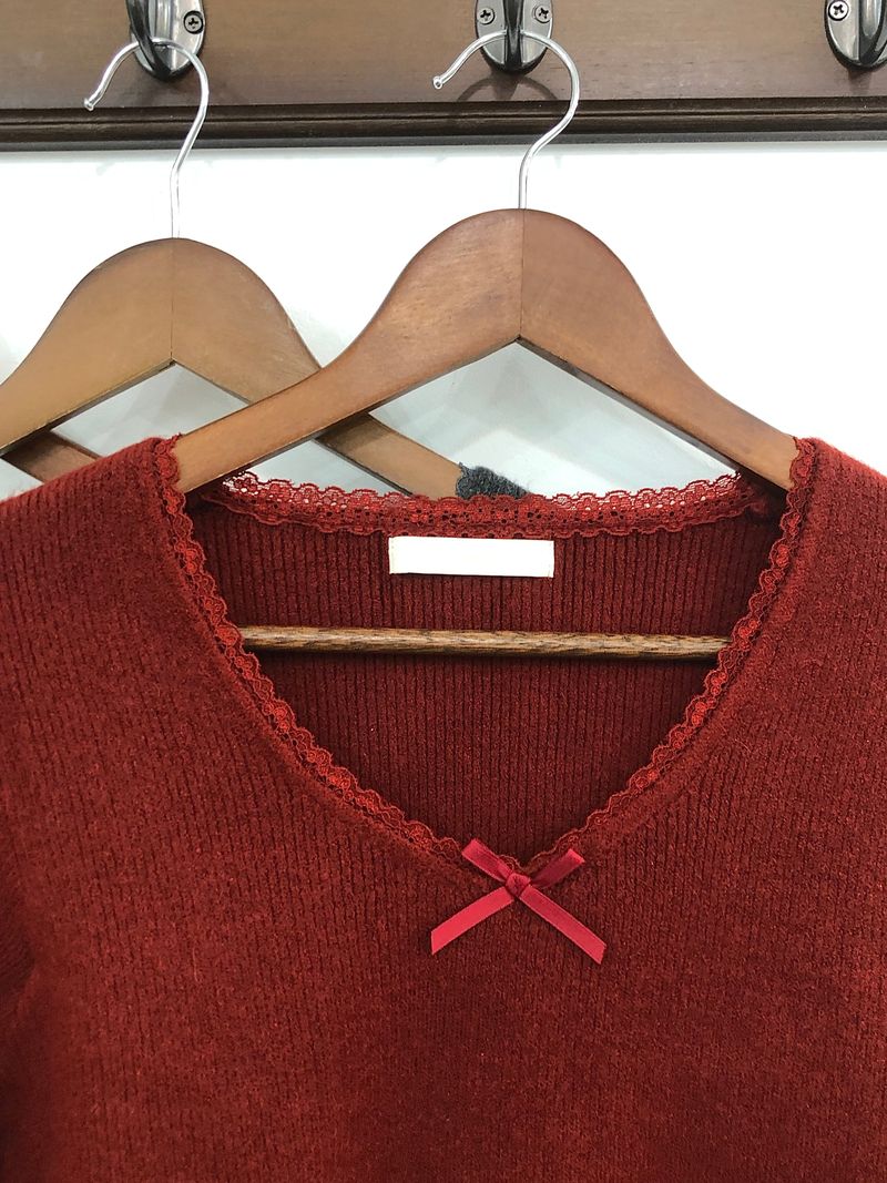 Cozy Ribbon Sweater(3 colors)