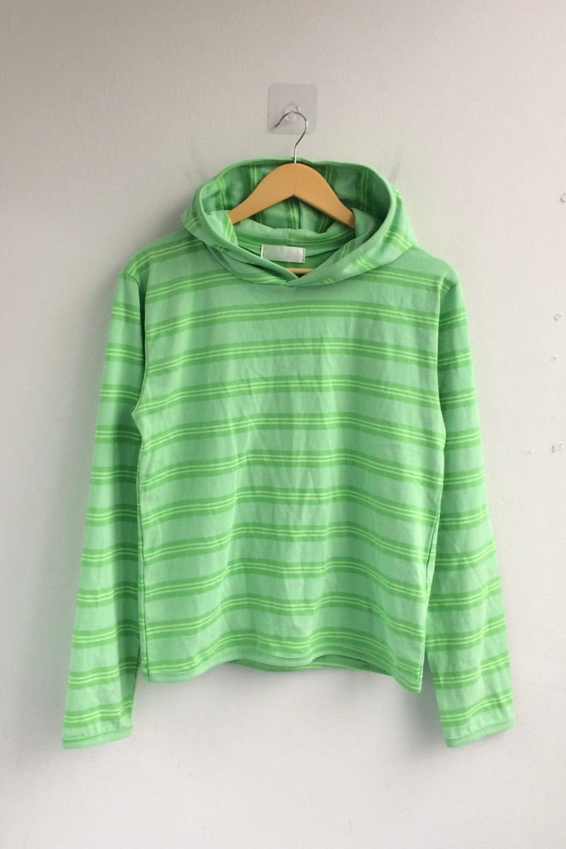 Stripe Lime Hood
