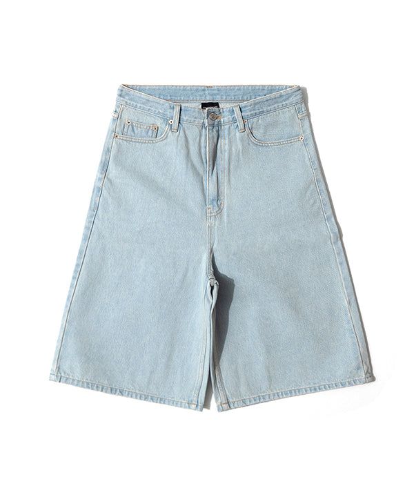 QT8 GARMENTS(キューティーエイトガーメント)の「LB Denim Wide Bermuda Shorts (Ice Blue)(Pants)」