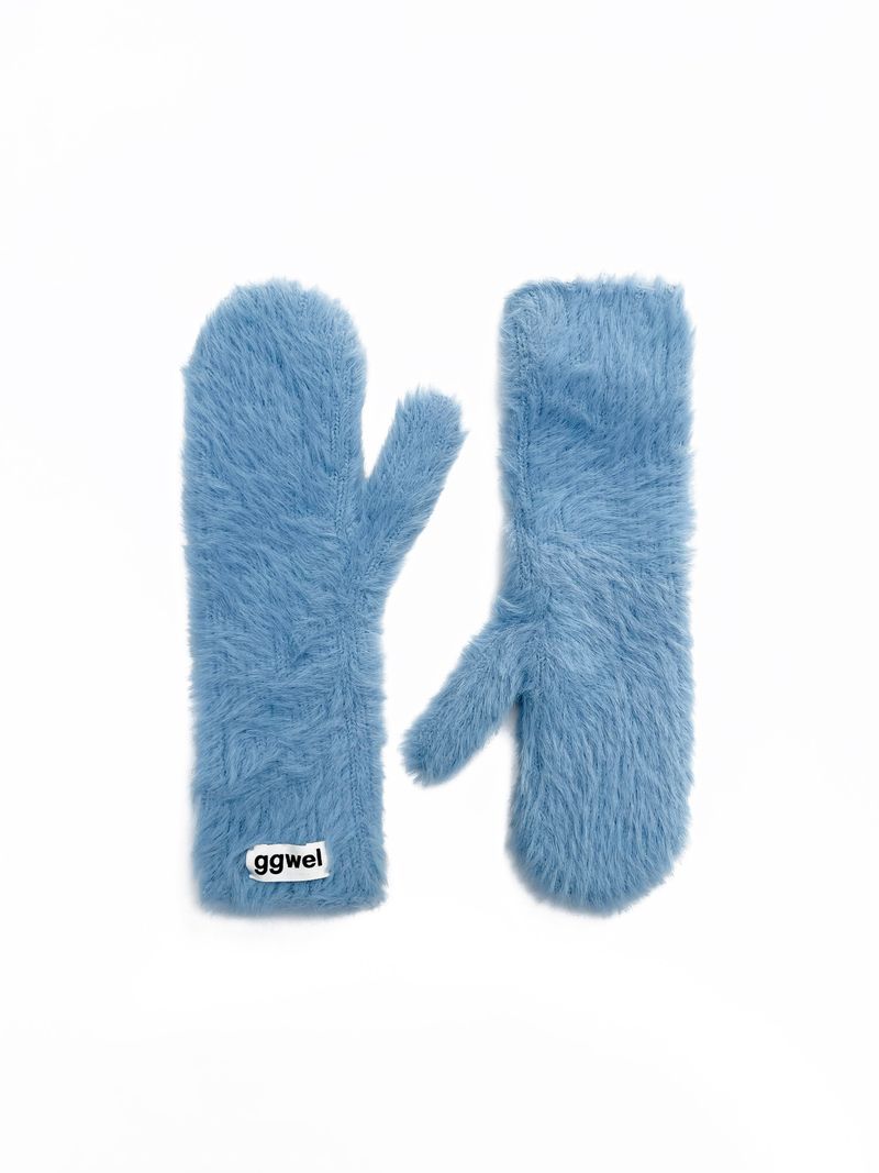 FLUFFY ANGORA GLOVES
