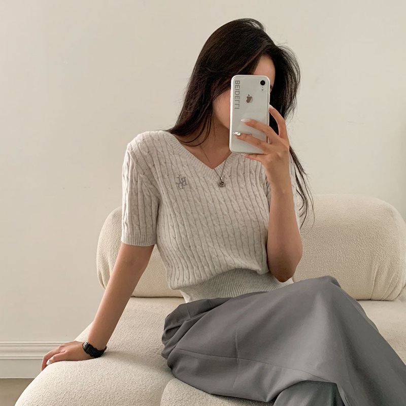 [Bellide made / Short, Long] Summer version two-pintuck wide slacks