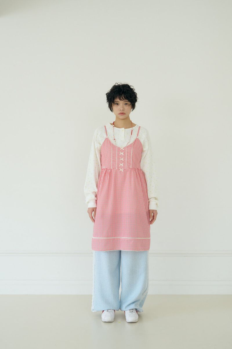 RUBY COTTON SLIP DRESS (RED)