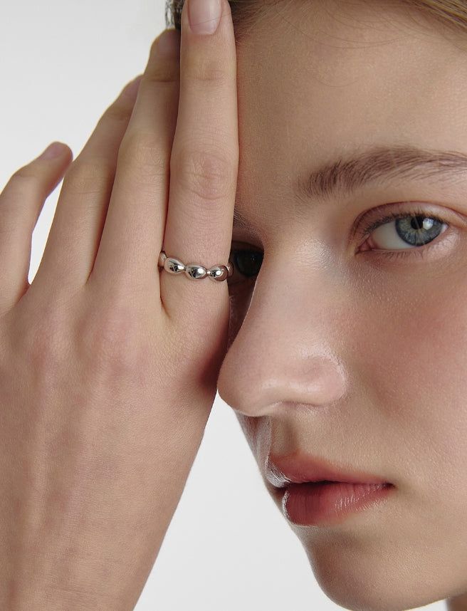 hyeres lor（イエール・ロール）の「26SS★ Ice Cushion Silver (W) Ring L（Accessories）」