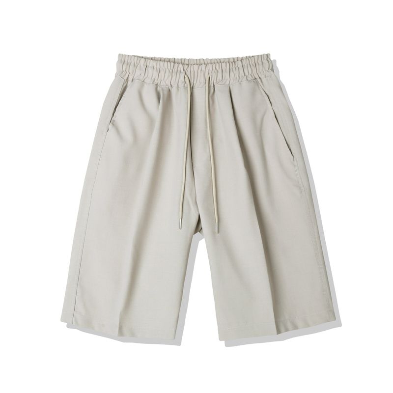 ONE TUCK BERMUDA PANTS BEIGE