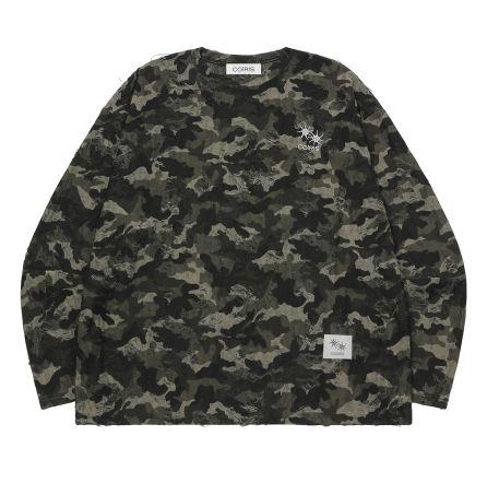 TORIN CAMO DAMAGE LONG SLEEVE T UNISEX