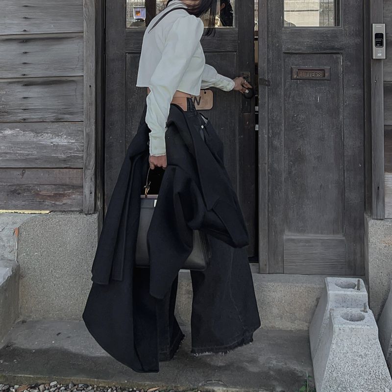 Stone Pintuck Wide Pants